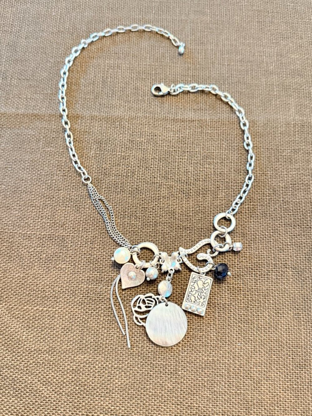 Brighton multi-strand mixed charm necklace